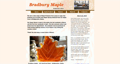 Desktop Screenshot of bradburymaple.com